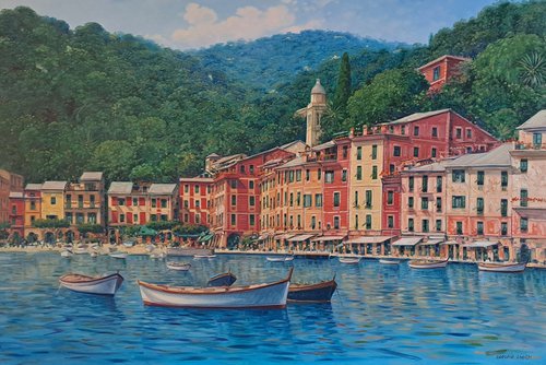Portofino from the sea by Claudio Ciardi