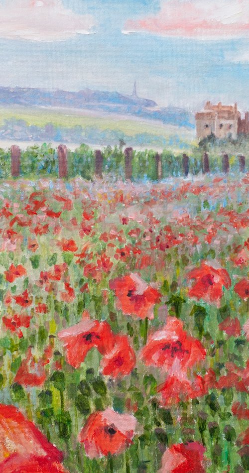 Poppies of the Ferry by Liudmila Pisliakova