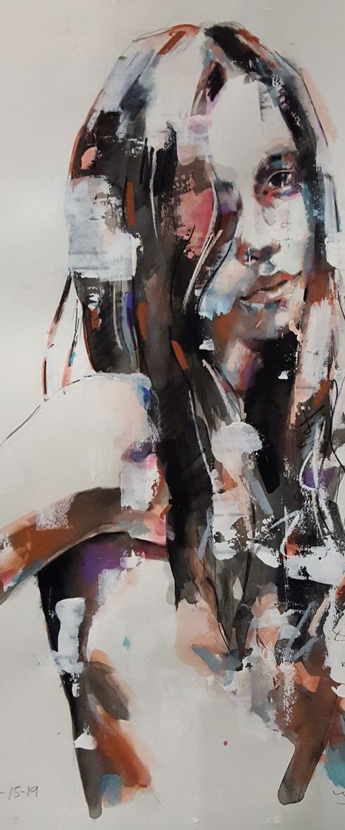portrait study 6-15-19 by Thomas Donaldson