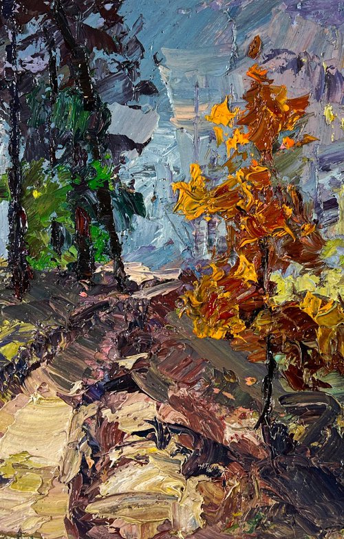 The Road Among the Trees by Boris Serdyuk