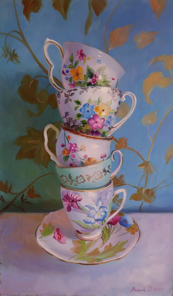 "Still life with cups"