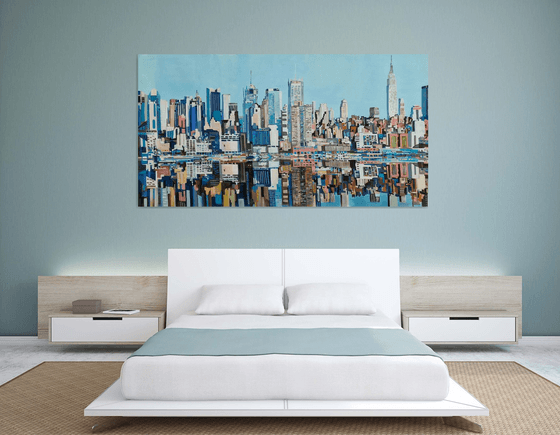 Urban Skyline Reflection New York