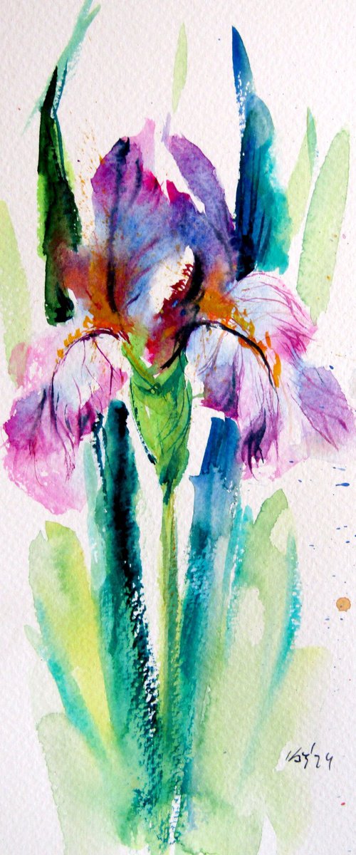 Iris floral by Kovács Anna Brigitta