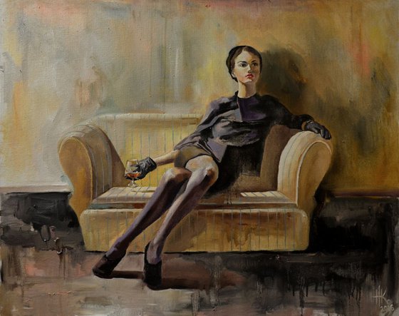 Woman With a Glass