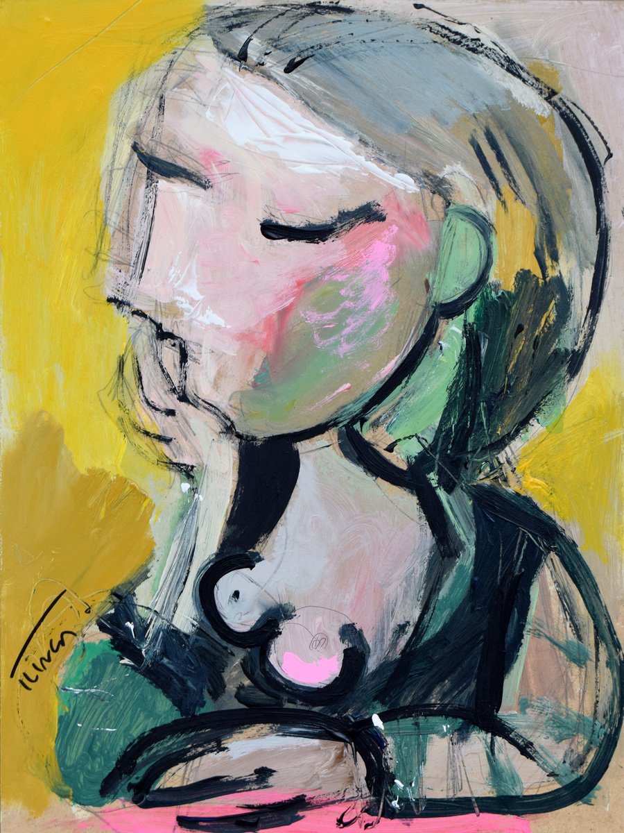 Portrait of a woman (Inspired by Picasso) 10-22 by Catalin Ilinca