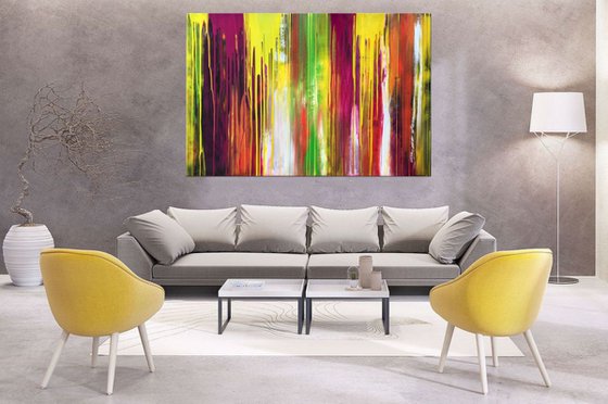 Voice of Beauty - XL large abstract art – Expressions of energy and light.