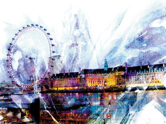 Maromas, London eye/XL large original artwork