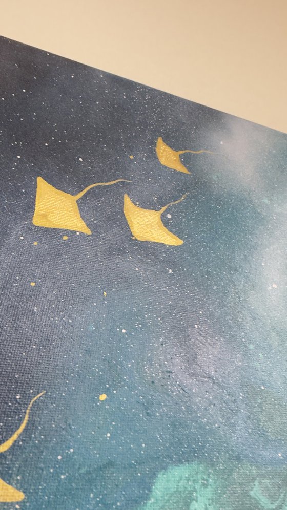 Whitsundays Teal 1 90x60