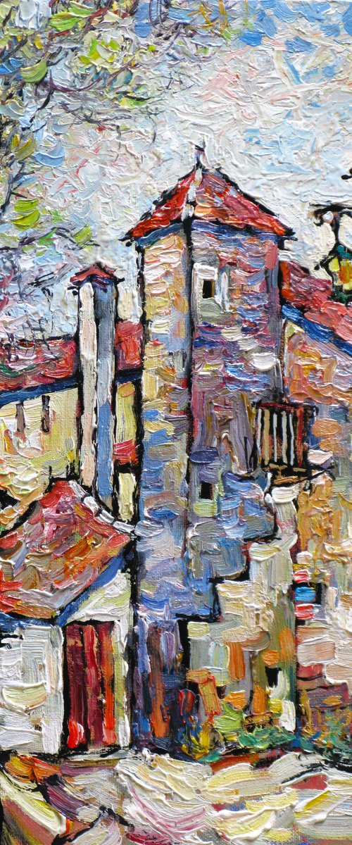 Spring and the old city. by Nikifor Swiristuhin