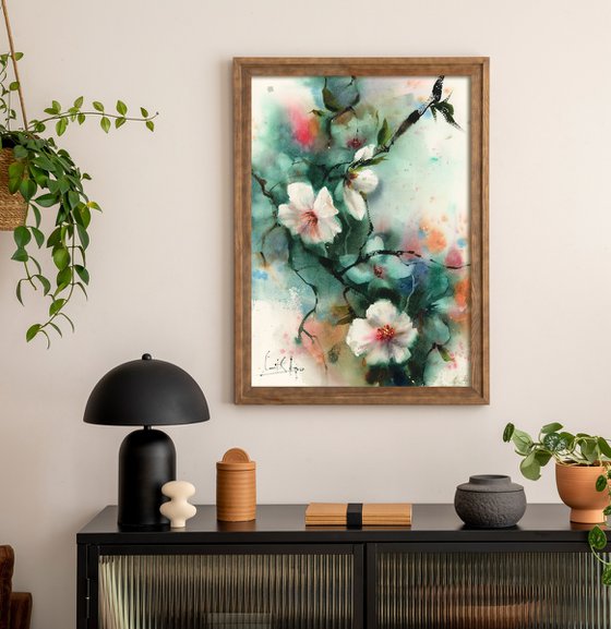 Almond Blooming Flowers