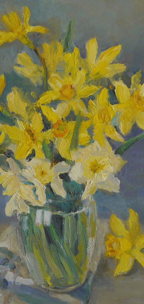 Daffodils by Elena Lykhodid