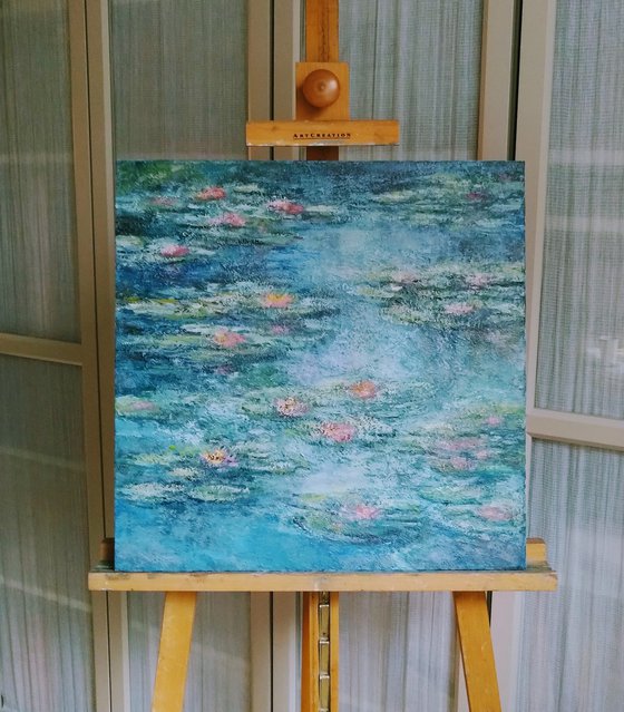 Water Lilies. Original oil painting (2021)