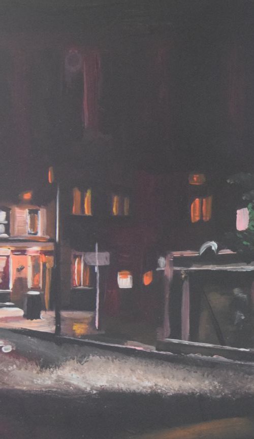 Edinburgh, Tynecastle by Night by Andrew  Reid Wildman
