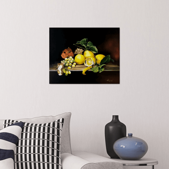 Lemons - still life - oil painting