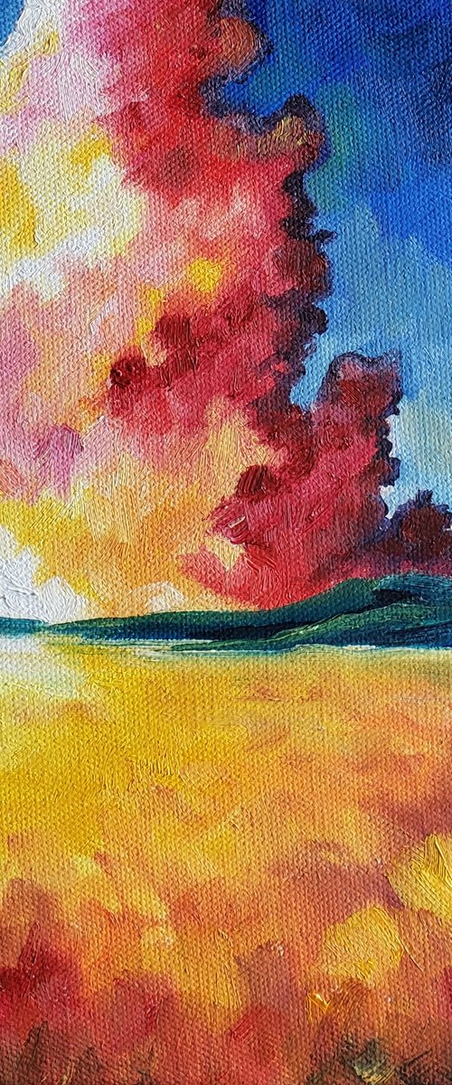 "Fire Within" - Landscape - Clouds by Katrina Case