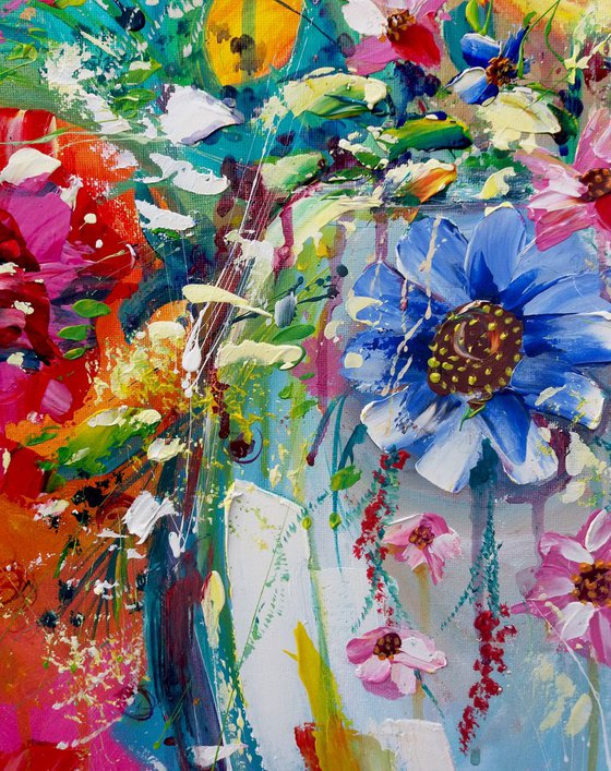Abstract flowers - "Grandeur"