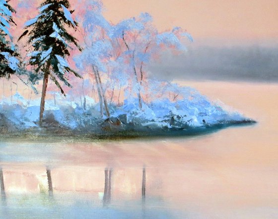 Silent Reflection: The Winter Blue