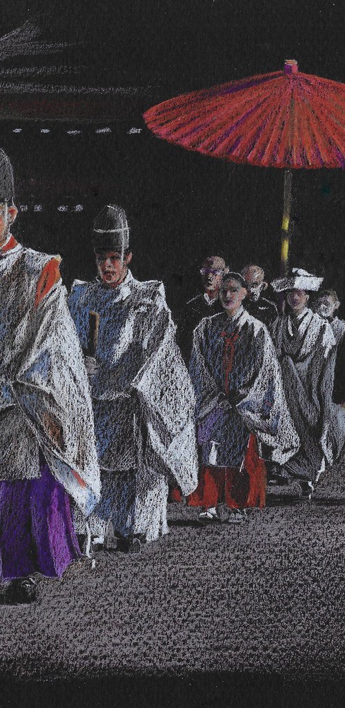 Japanese Wedding Procession by Anatol Woolf