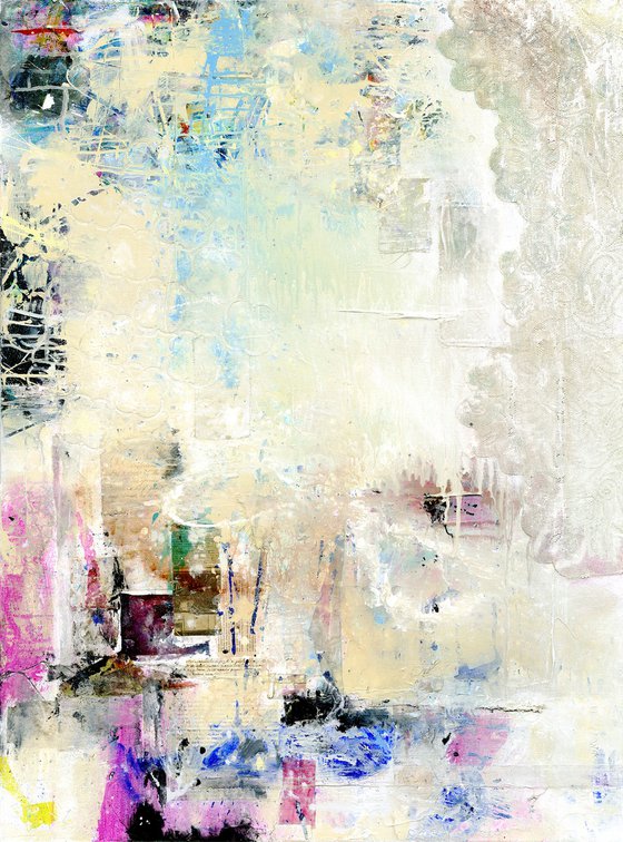 Forever Yours - Large Abstract Painting by Kathy Morton Stanion