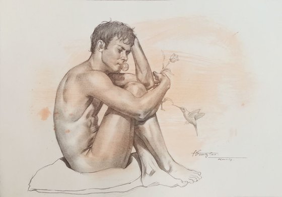 Drawing male nude #181213