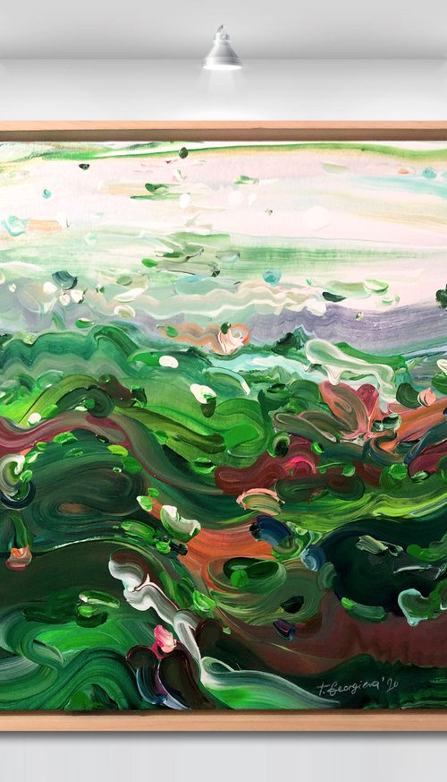 'Country no.36' - 18x18” by Tatiana Georgieva