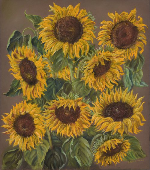 "Sunflowers" by Elena Pozel