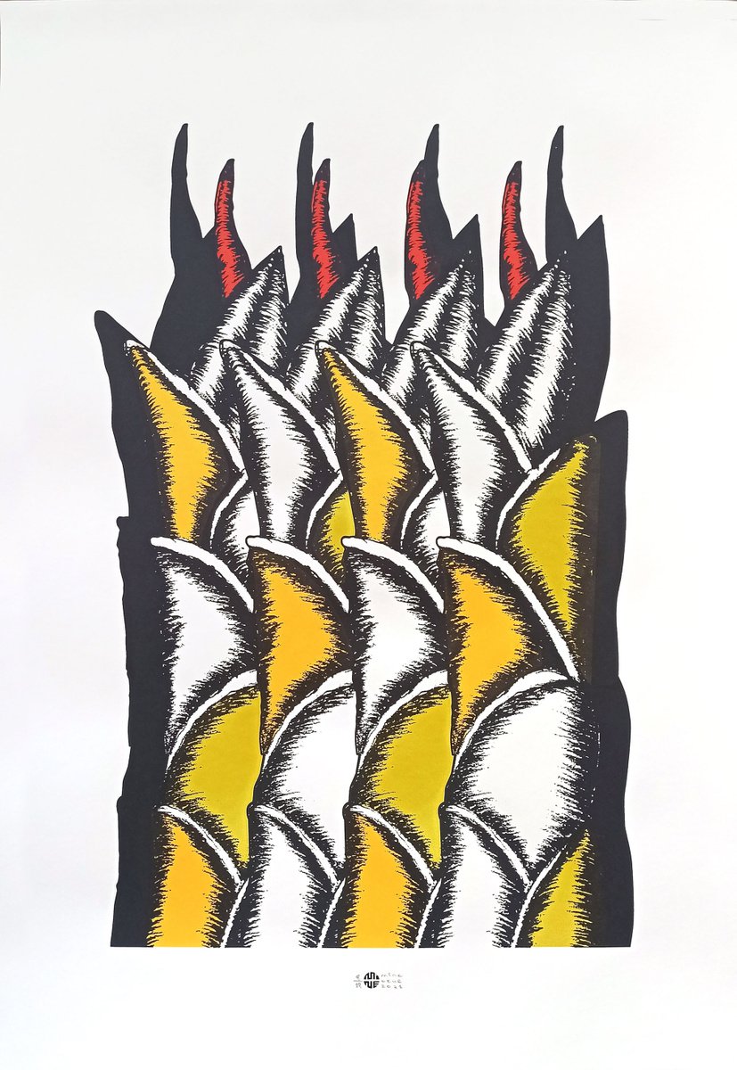Illustrative Screenprint , Rhythm By Mine Okur, 28 X 39, Artwork For Sale On Artfinder