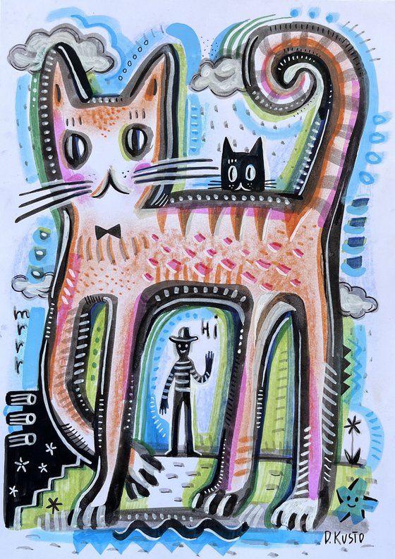 LONG LEGGED CAT
