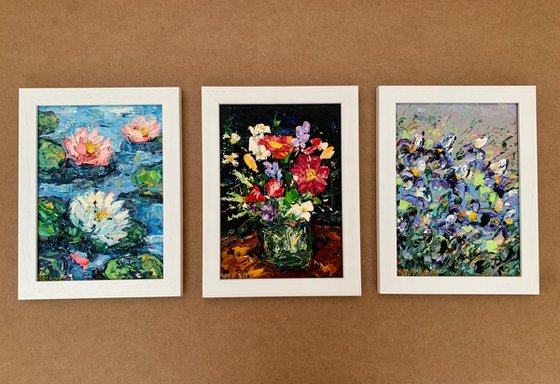 Miniature with flowers