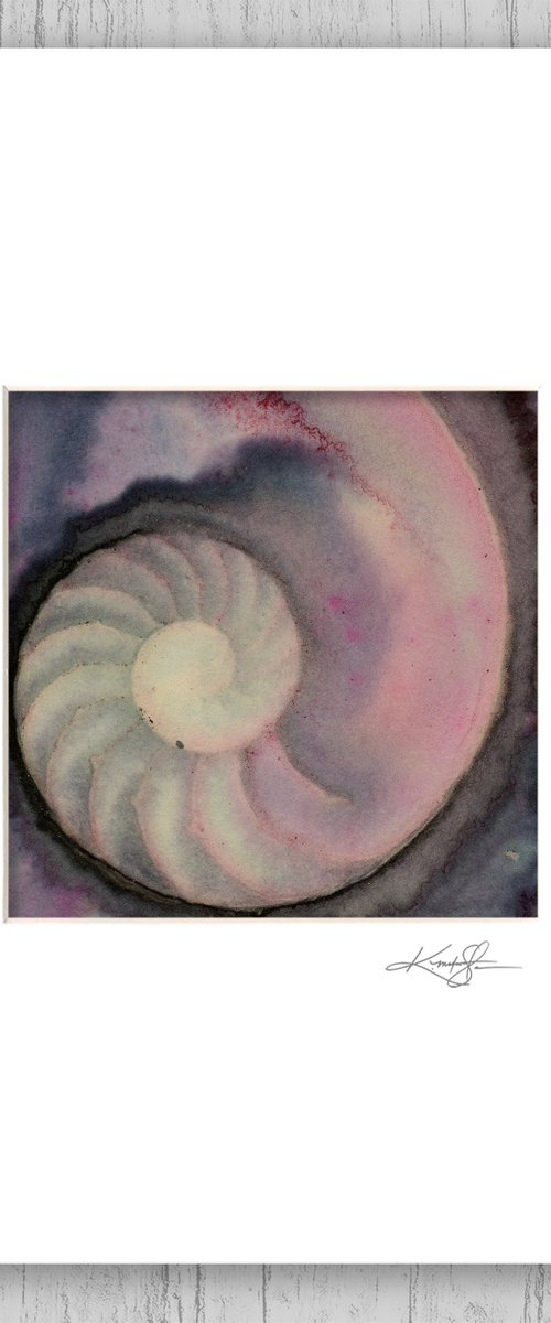 Nautilus Shell 2022-15 - Sea Shell Painting by Kathy Morton Stanion by Kathy Morton Stanion