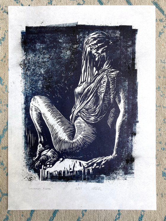 Veiled figure