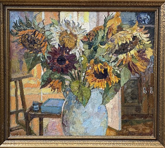 Sunflowers in the studio