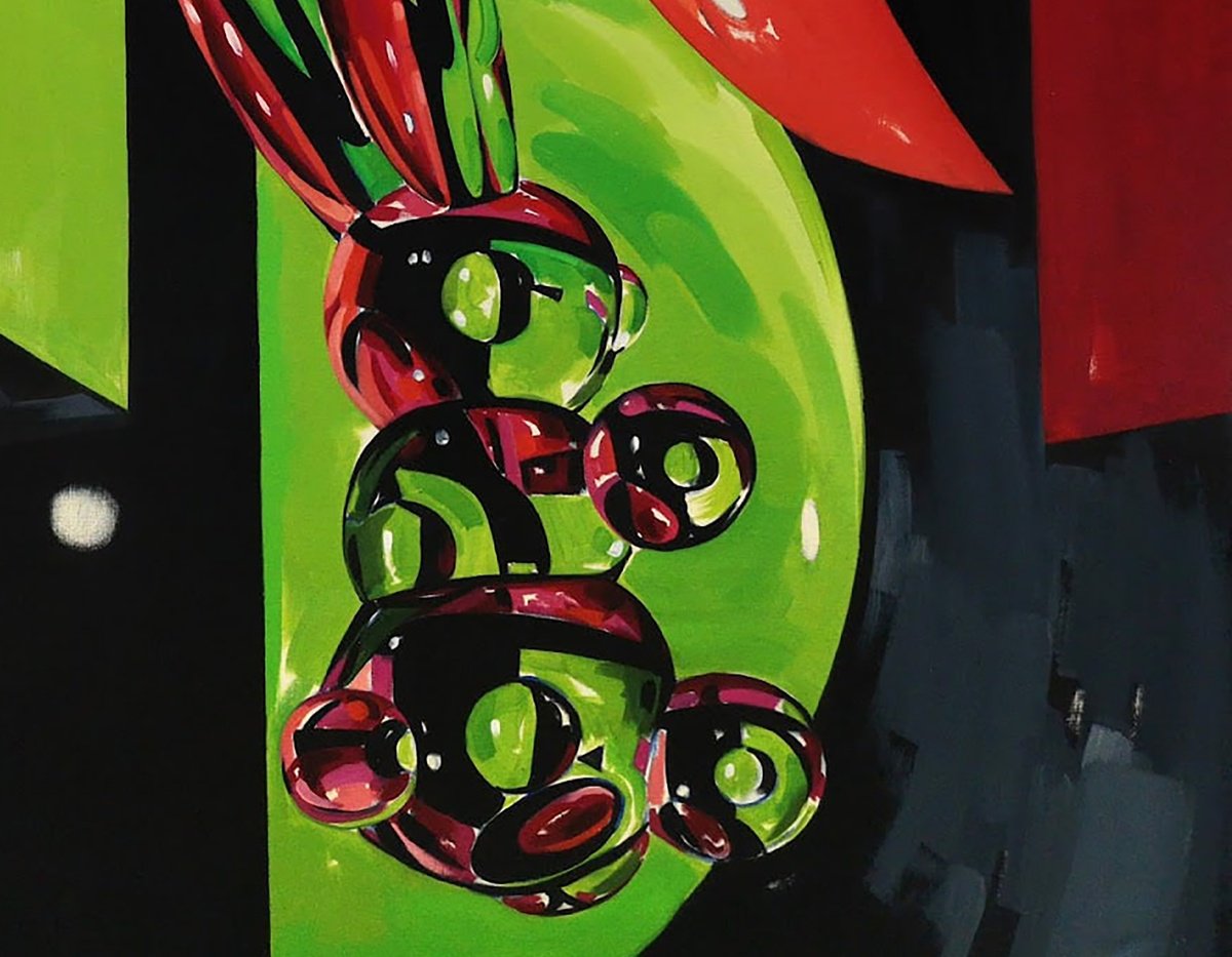 Urban And Pop Abstract Giclee Print By Igor Konovalov, 28 X 20, Message, Original Artwork