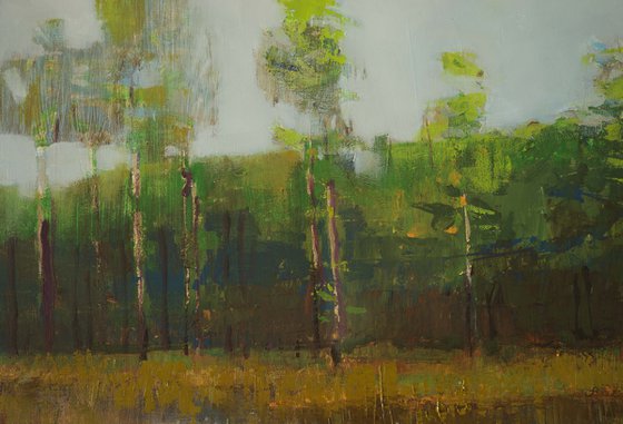 Grassy Waters Preserve 30x30" 76x76cm Oil by Bo Kravchenko
