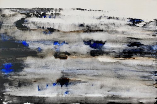 60X90cm. / Abstract painting / Abstract 18 by Ilze  Ērgle - Vanaga
