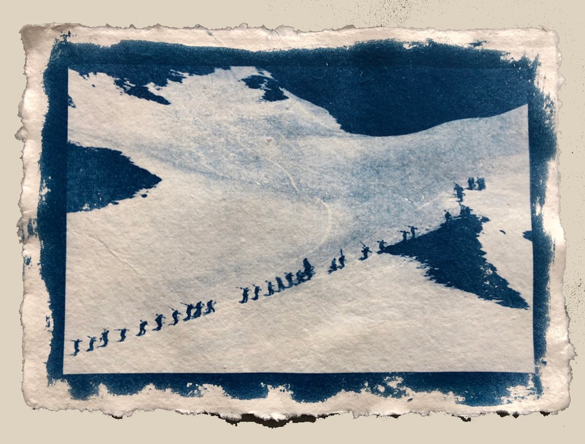 Grand Raid - Cyanotype Print by Georgia Merton