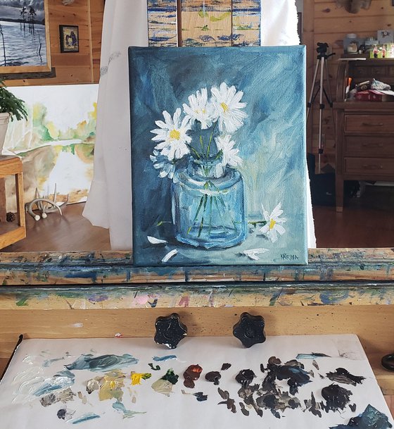 "Forgiveness" - Still Life - Daisies