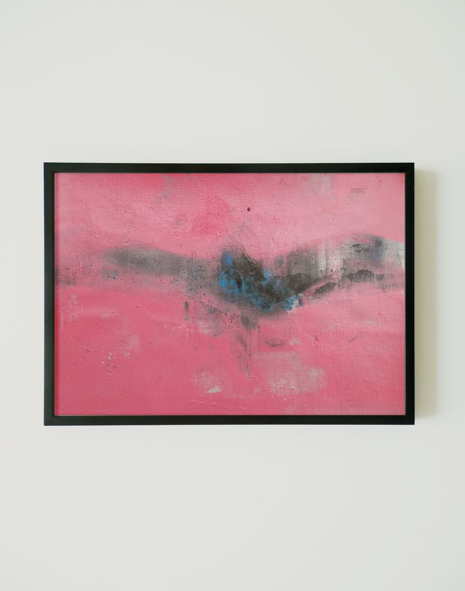 Expressive Animal Oil Painting By Milos Hronec, 12 X 8", Bird 4, Original Artwork