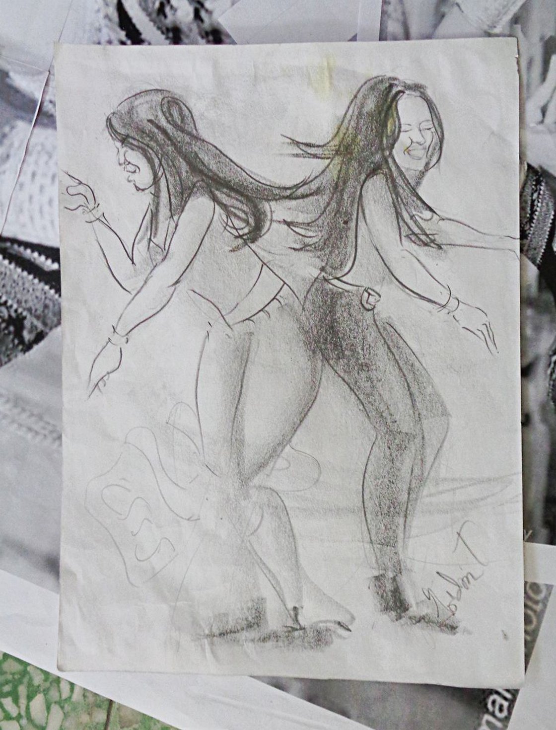 Baggy Pants (Untitled), Drawing by Gordonartist1