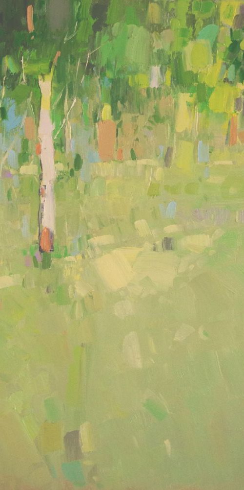 Spring Colors Landscape  oil painting One of a kind by Vahe Yeremyan
