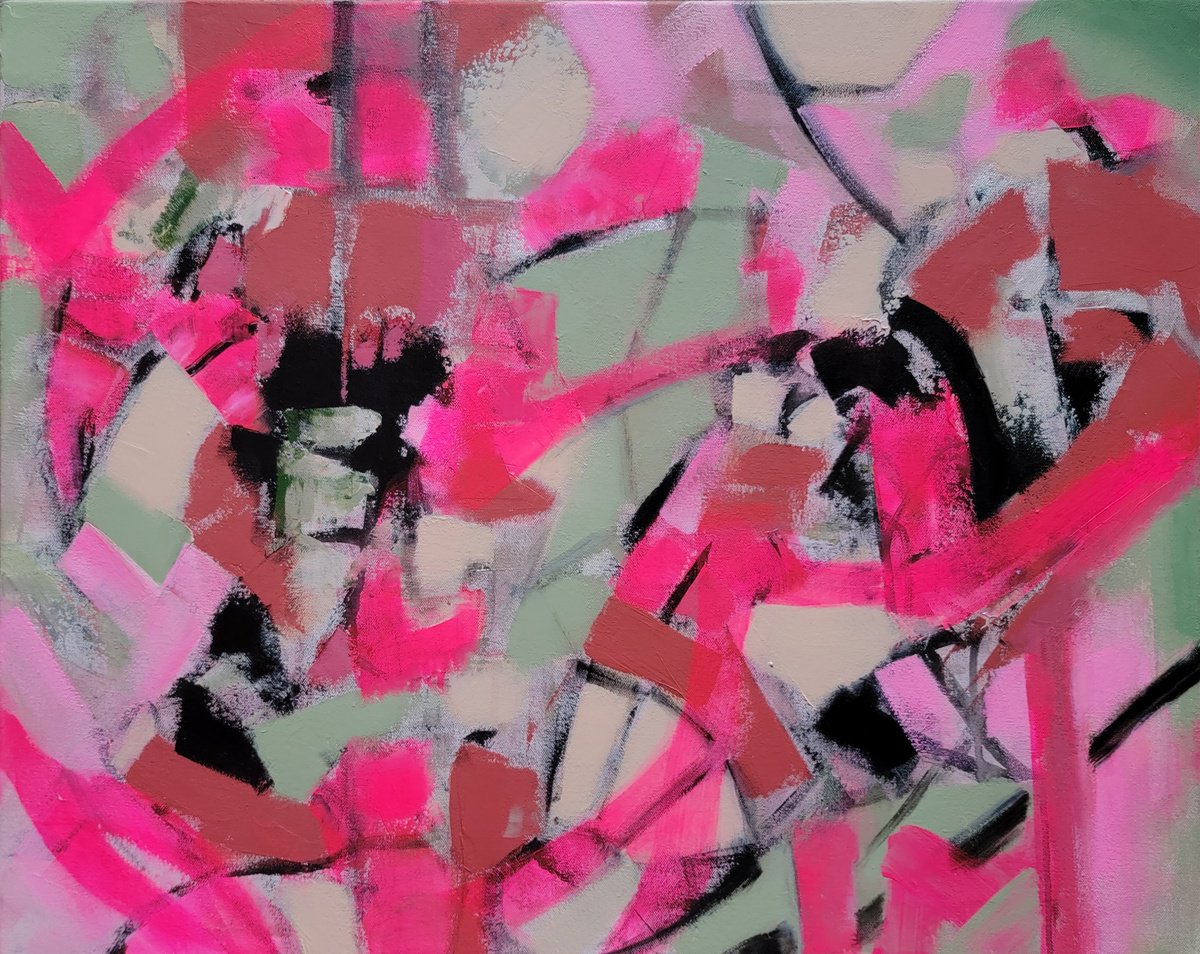 Expressive Abstract Acrylic Painting By Faith Patterson, 30 X 24, Begin Anew, Original Artwork