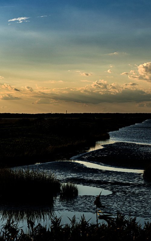Twilight Over the Wetlands by David Huntzinger