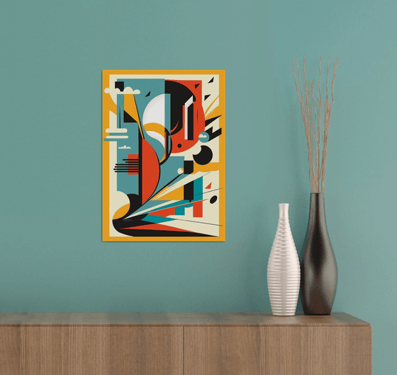 Abstract composition (inspired by Le Corbusier) | A3 16,5x11.7 in (42x30 cm)