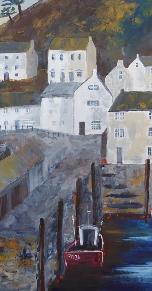 The Quay at Polperro by Elaine Allender