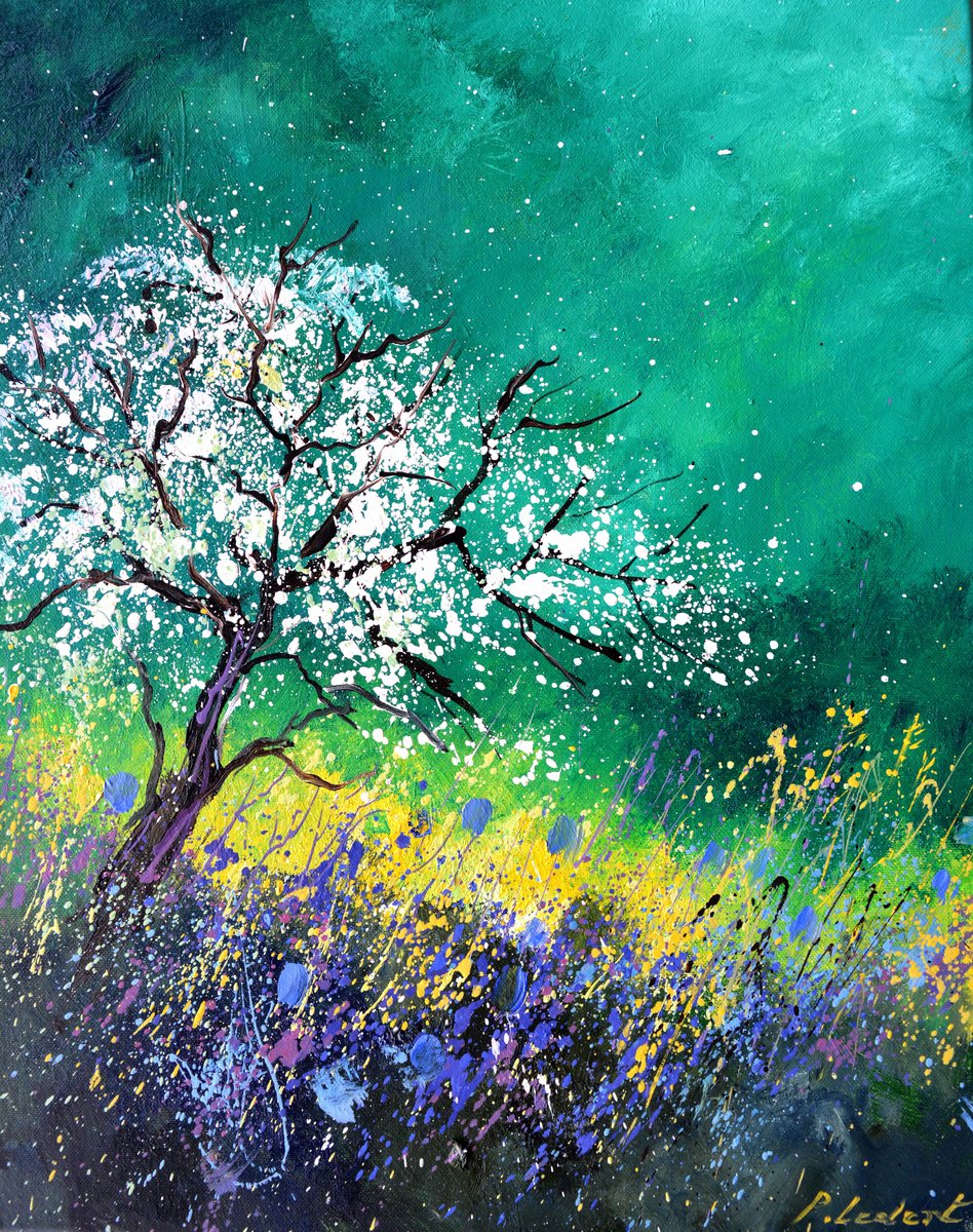 Appletree In Spring By Pol Henry Ledent, 16 X 20, Artwork For Sale On Artfinder