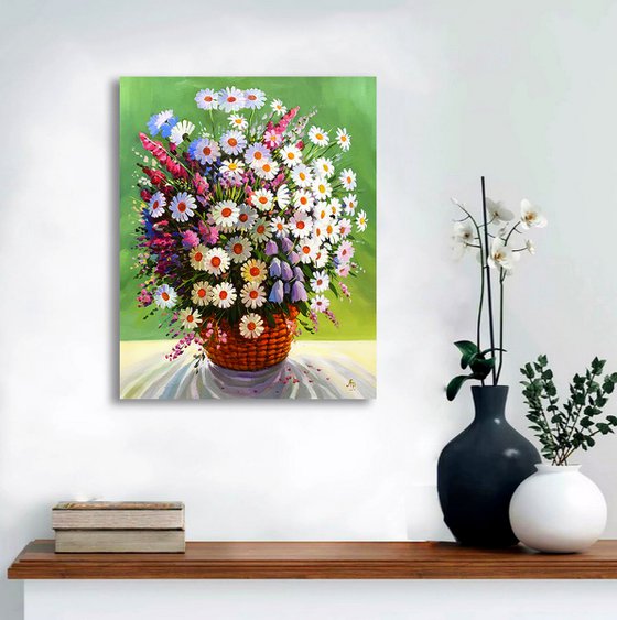 A bouquet of wildflowers