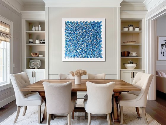 Connection, blue #29(36"x36")