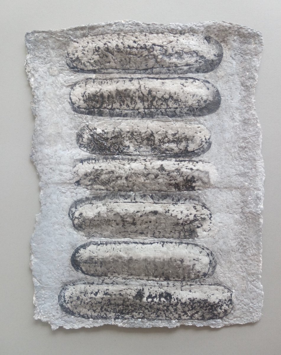 Organic Abstract Acrylic Painting By Anna Jannack, 9 X 12, Sponges Iii, Original Artwork