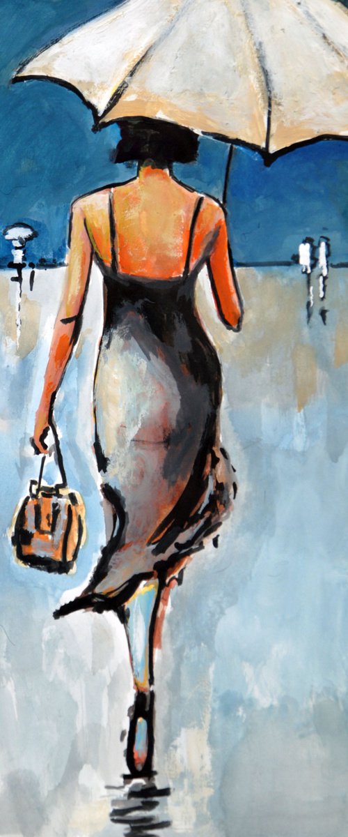 Rainy Day II / 42 x 29.7 cm by Alexandra Djokic