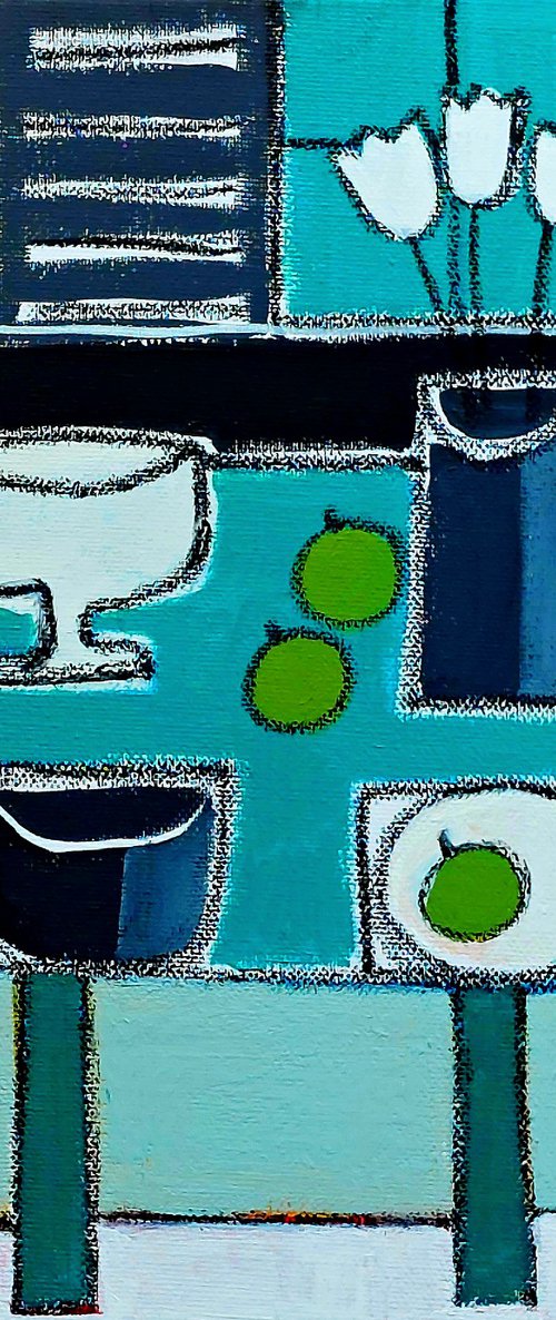 Blue Still Life III by Jan Rippingham